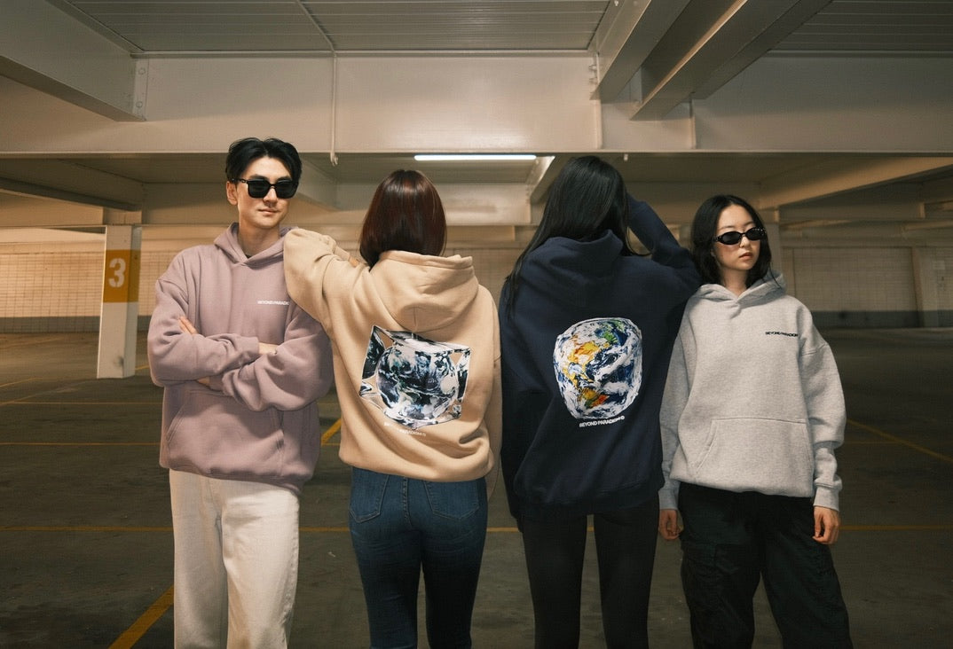 Abstract World Hoodie (Beige)